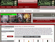 Tablet Screenshot of absinth-international.de